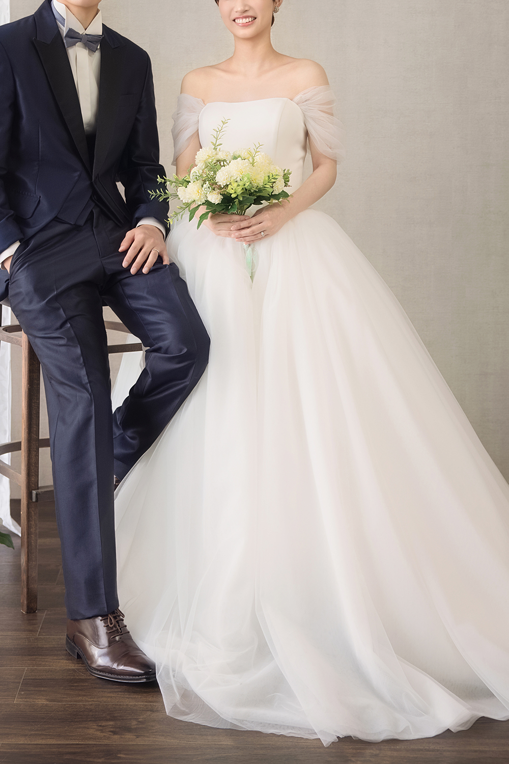 スタジオGAON 新作ドレス試着 花嫁 ウェディングフォト撮影 姫路