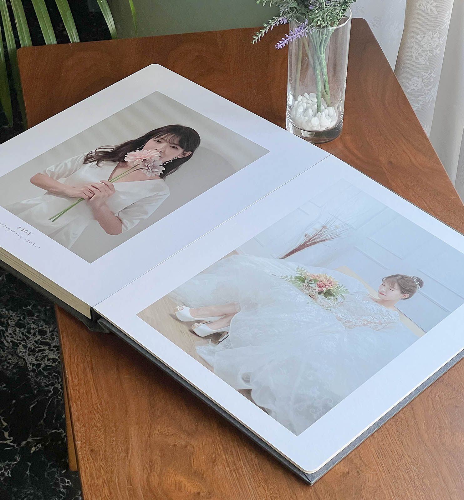 姫路のフォトスタジオGAONで撮影した韓国ドレスのウェディングアルバム ドレスの前撮り写真