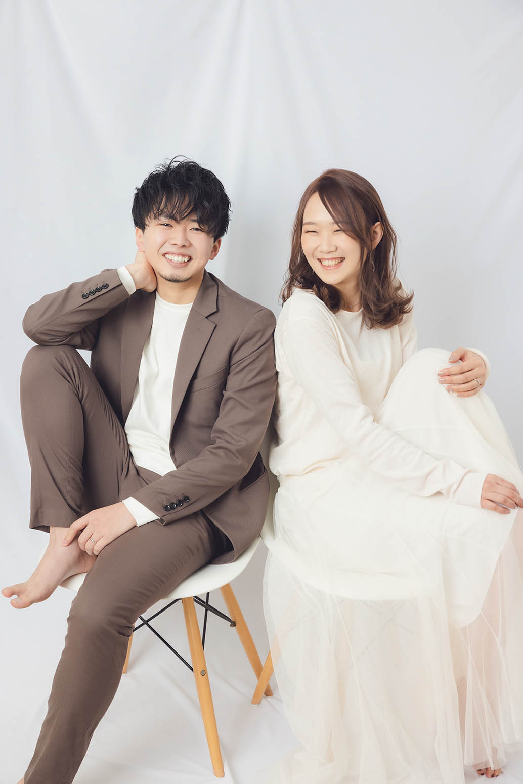 姫路のフォトスタジオGAONで私服の持ち込み衣装で撮影したナチュラルなウェディングフォト